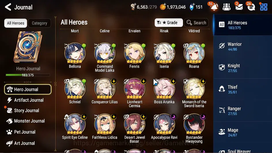 Epic Seven Accounts ASIA Verif|14 ML(BArunka,C Lilias,SE Celine,Etc),S image 8