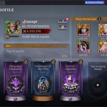 Watcher of Realms Accounts End-Game Global 60xx|Power 4,9M|8 Lord:Praetus,Ingrid,Laya|50 Legend:Boreas A4,Xaris A3,Volka