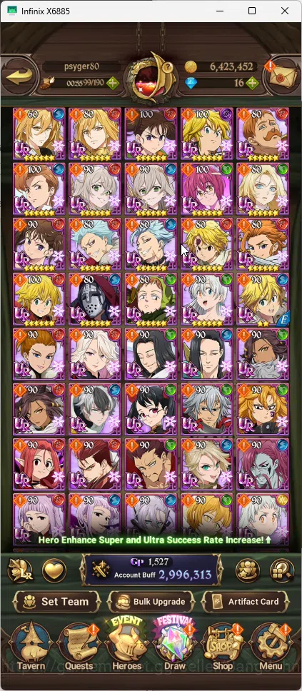 The Seven Deadly Sins: Grand Cross Accounts ASIA | 2,9 CC | 2 LR Brunhilde+Elizabeth | 3 UR Me image 3
