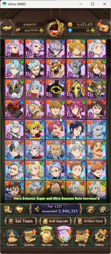 The Seven Deadly Sins: Grand Cross Accounts ASIA | 2,9 CC | 2 LR Brunhilde+Elizabeth | 3 UR Me image 4