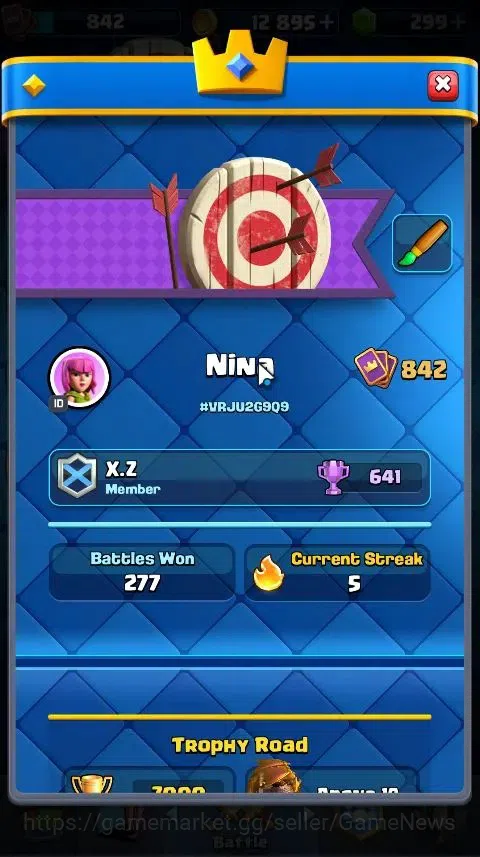 Clash Royale Accounts Lv 370|Trophy 7000|KTL 10|Card 95|1 Hero,6 EVO,2 C image 2
