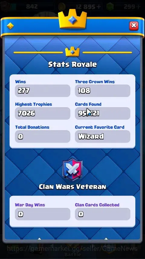Clash Royale Accounts Lv 370|Trophy 7000|KTL 10|Card 95|1 Hero,6 EVO,2 C image 6
