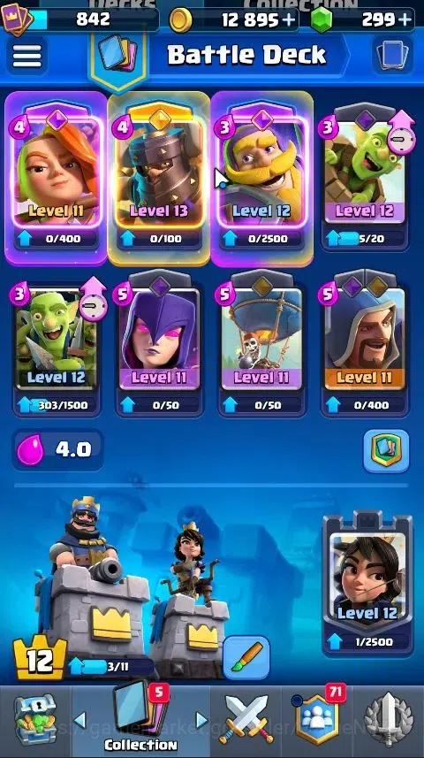 Clash Royale Accounts Lv 370|Trophy 7000|KTL 10|Card 95|1 Hero,6 EVO,2 C image 7