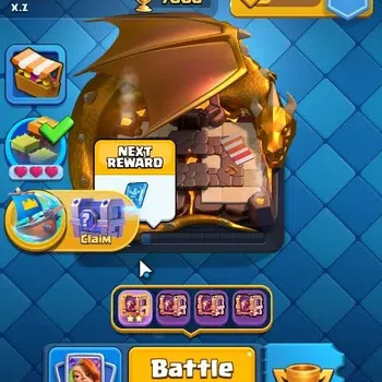 Clash Royale High-End Lv 370|Trophy 7000|KTL 10|Card 95|1 Hero,6 EVO,2 C image 1