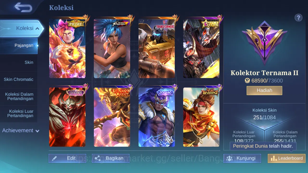 Mobile Legends: Bang Bang Accounts Hero 128 Skin 251 | Prime Claude | Luckybox Zhask  image 12