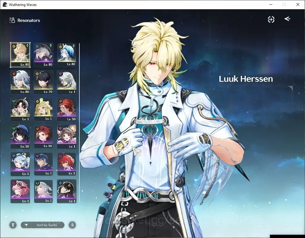 Wuthering Waves Accounts Others SEA |UL 53|3 Limited| Luuk Herssen RC 3, Galbrena, Shorekeeper |DB Lvl 30|MC Male|Log 2