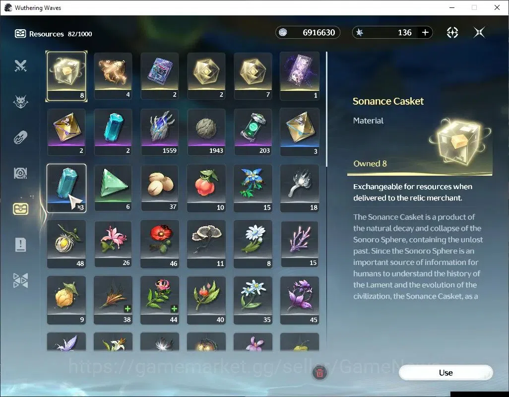 Wuthering Waves Accounts Others SEA |UL 53|3 Limited| Luuk Herssen RC 3, Galbrena, Shorekeeper |DB Lvl 30|MC Male|Log 8