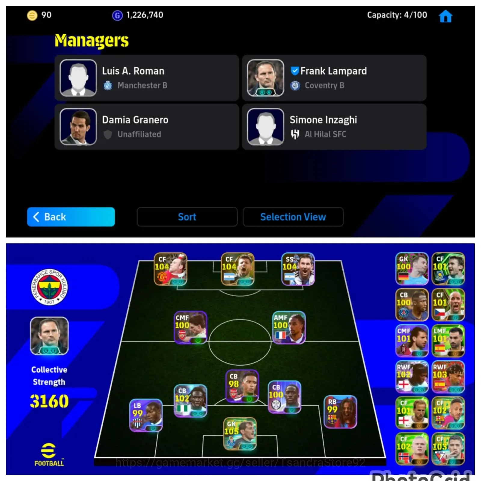 eFootball Accounts Legends & Iconic Players #13 Collective 3164+ Messi X Yamal Kun Aguero X Rooney X Declan Rice X Olise X 1