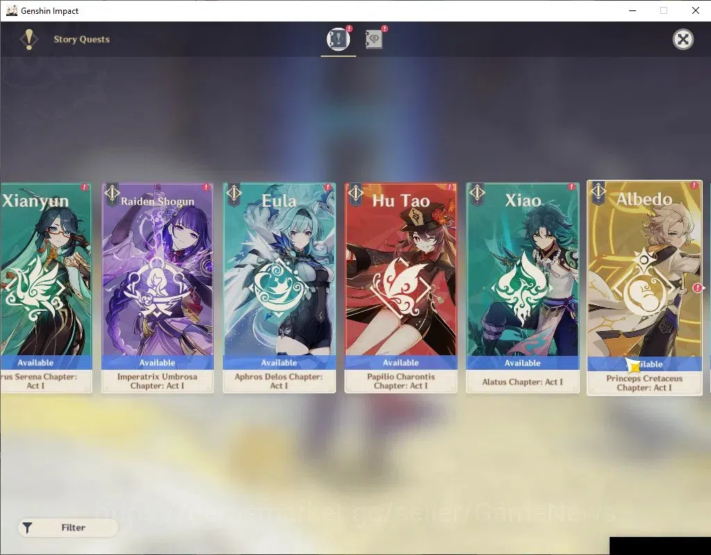 Genshin Impact Accounts ASIA|AR 37|1 Limited+3(*5Standart)|[Raiden],Tighna image 12