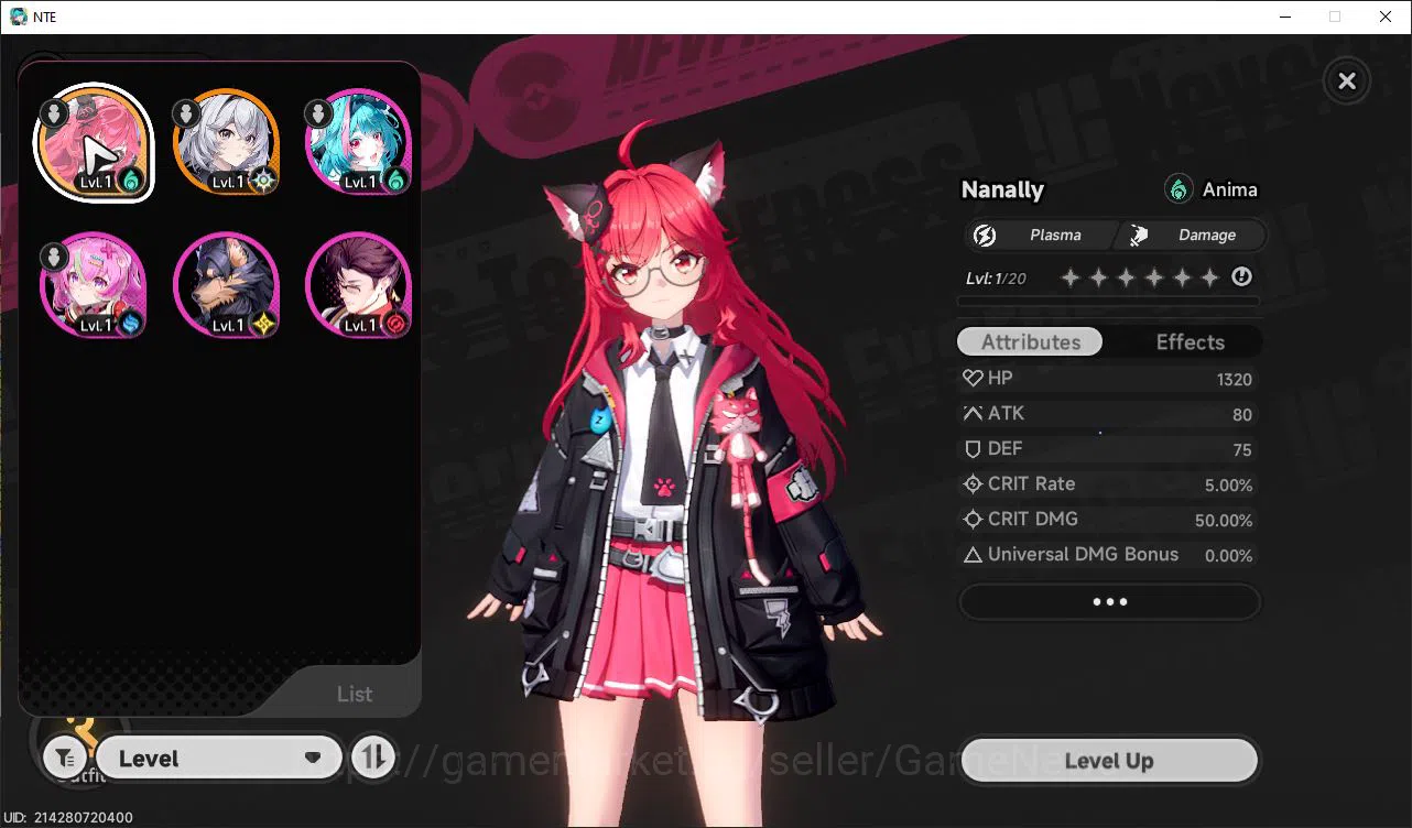 Neverness to Everness Accounts GLOBAL SEA|HL 3|1 SSR Limited Nanally + 4 SR [Skia image 1