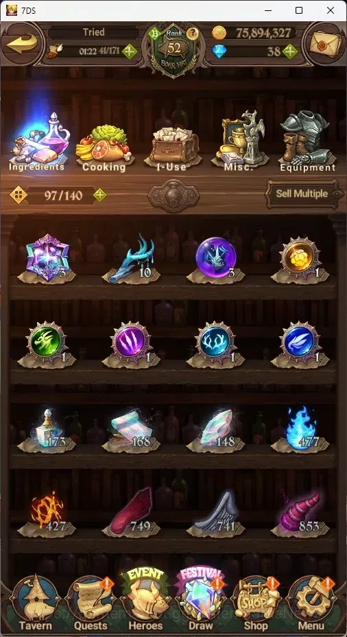 The Seven Deadly Sins: Grand Cross Accounts Global|1,9M CC|50 LS|5 LR+7 UR|NMeli6/6,Brunhild,A image 12