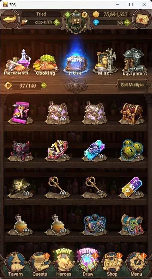 The Seven Deadly Sins: Grand Cross Accounts Global|1,9M CC|50 LS|5 LR+7 UR|NMeli6/6,Brunhild,A image 14