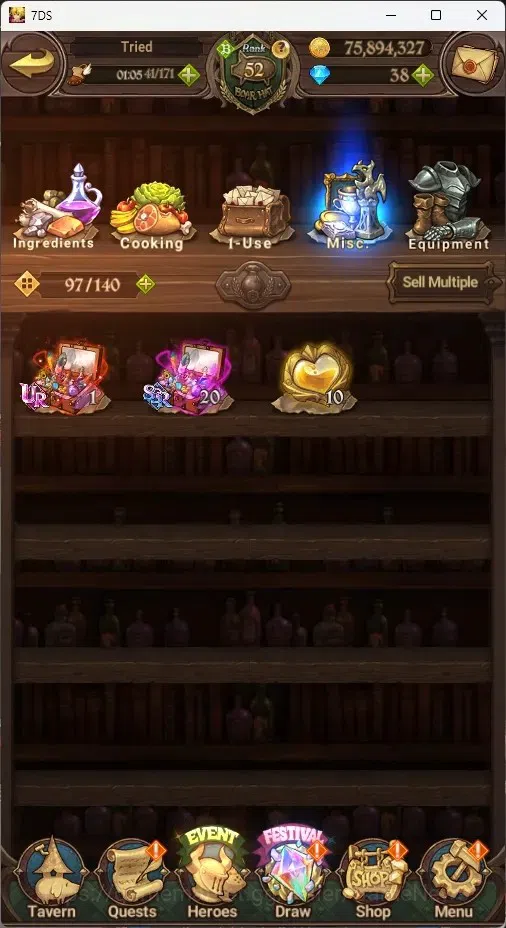 The Seven Deadly Sins: Grand Cross Accounts Global|1,9M CC|50 LS|5 LR+7 UR|NMeli6/6,Brunhild,A image 15