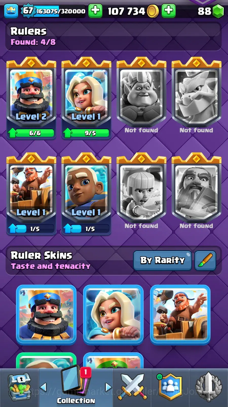 Clash Royale Accounts Lv 67|Trophy 13011|KTL 15|Card 121|9 Max|5 Hero|9  image 2