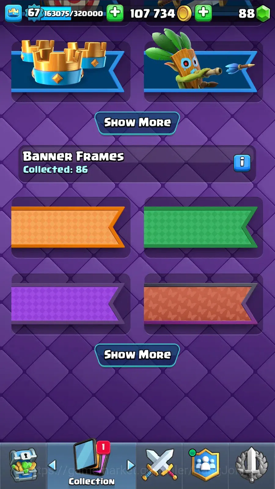 Clash Royale Accounts Lv 67|Trophy 13011|KTL 15|Card 121|9 Max|5 Hero|9  image 5