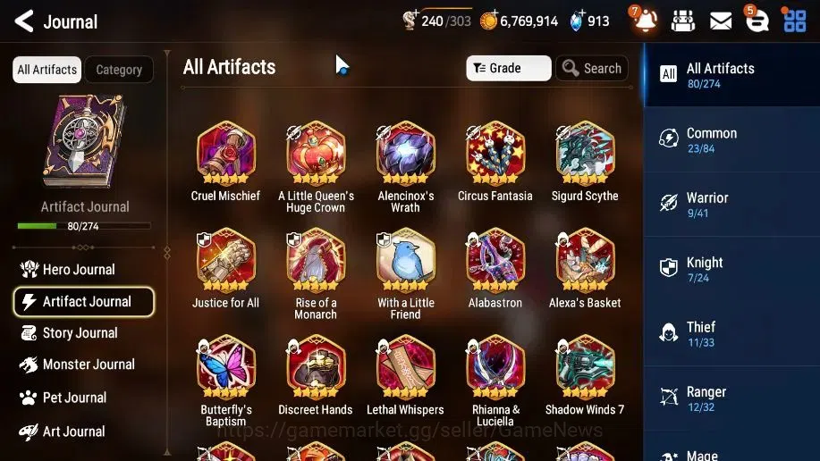 Epic Seven Accounts Mid-Tier GLOBAL UnVerif|10 ML(Harseti,Witch Tenebria,etc)+Rinak,Setsuka,AB Fumyr,Etc|AUTO WGB Hunt|55k 8