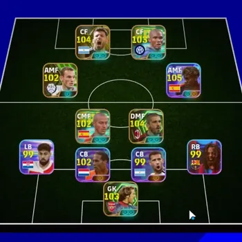 eFootball Accounts Legends & Iconic Players Android|9 Epic Gennaro Gattuso,Thiago Alcantara,Samuel Eto'o,Sergio Aguero,David