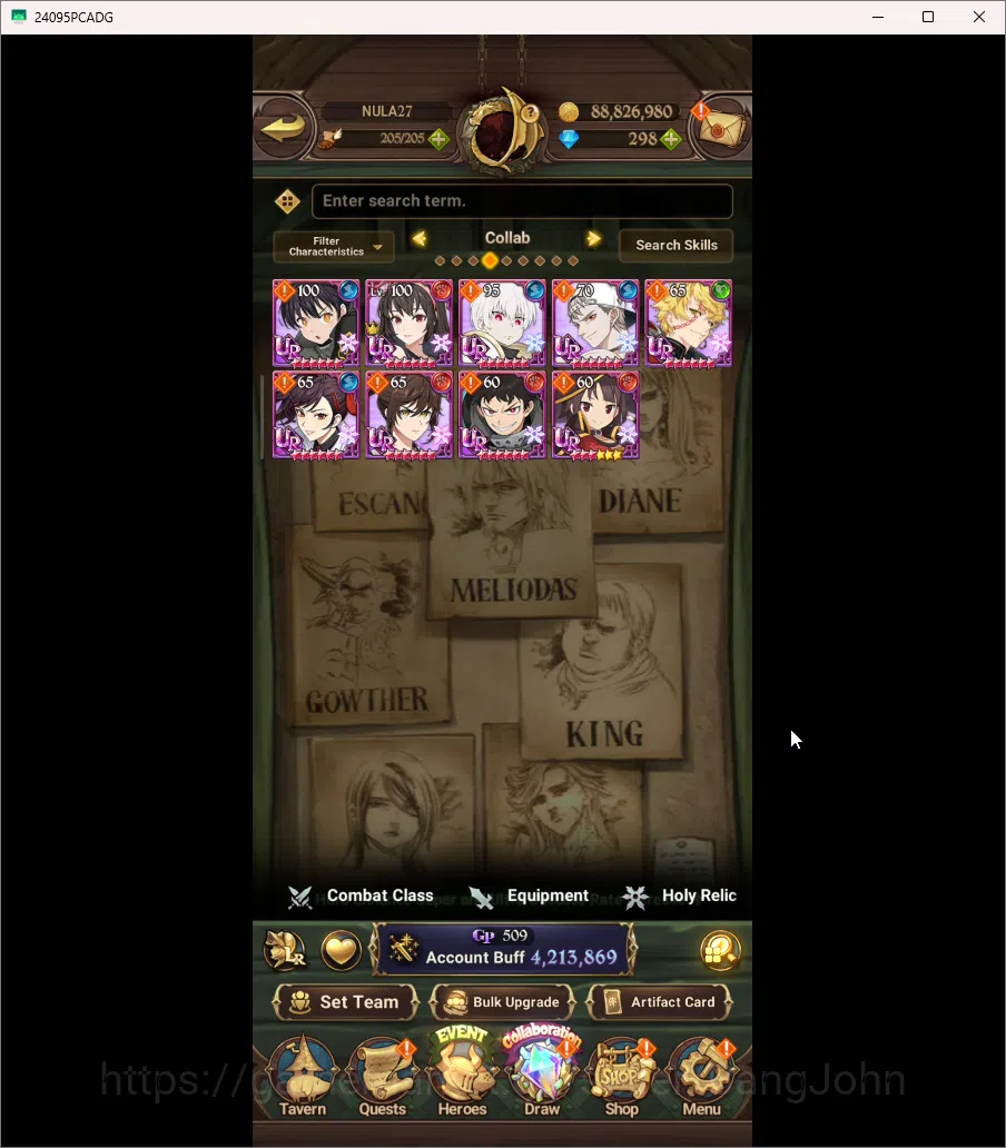 The Seven Deadly Sins: Grand Cross Accounts ASIA | 4,2M CC | Diamond 298 | 9 Collab | 3 LR | 8 image 10