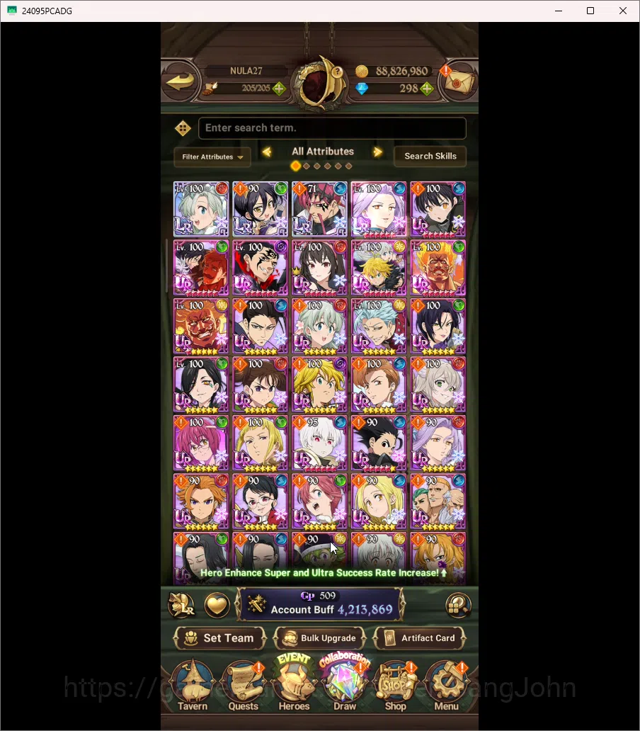 The Seven Deadly Sins: Grand Cross Accounts ASIA | 4,2M CC | Diamond 298 | 9 Collab | 3 LR | 8 image 2