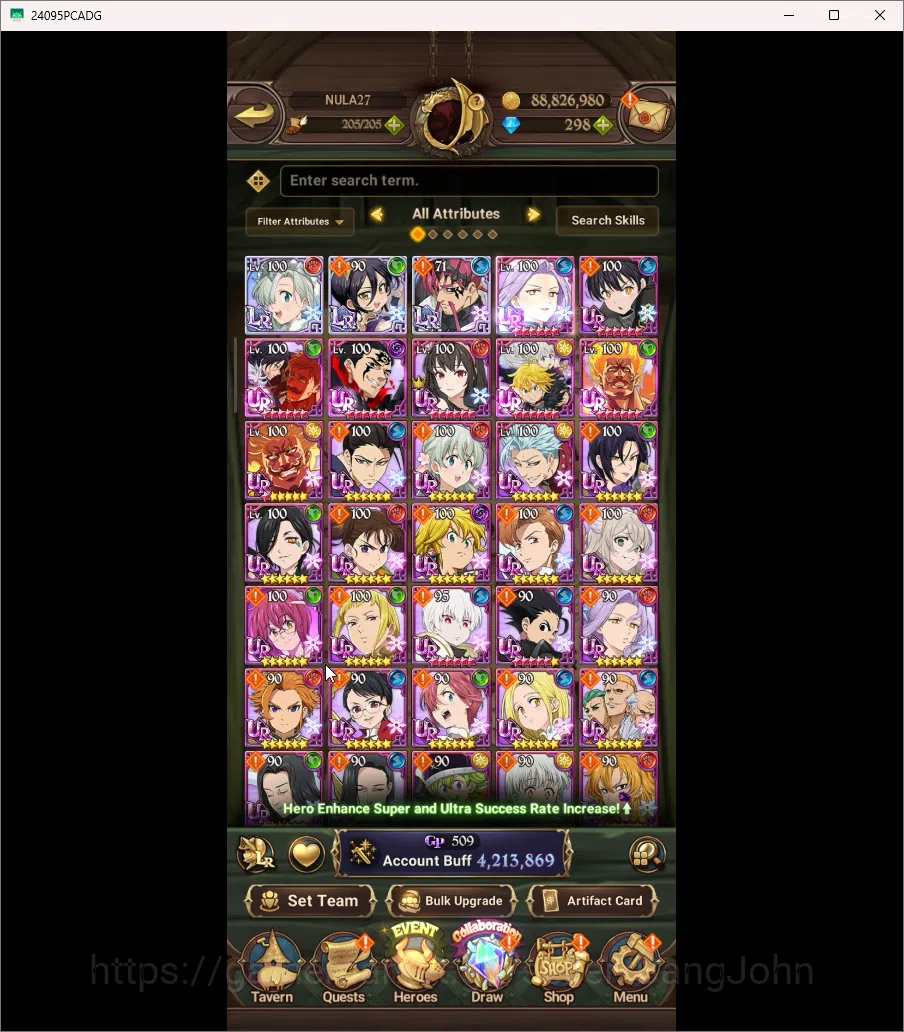 The Seven Deadly Sins: Grand Cross Accounts ASIA | 4,2M CC | Diamond 298 | 9 Collab | 3 LR | 8 image 3