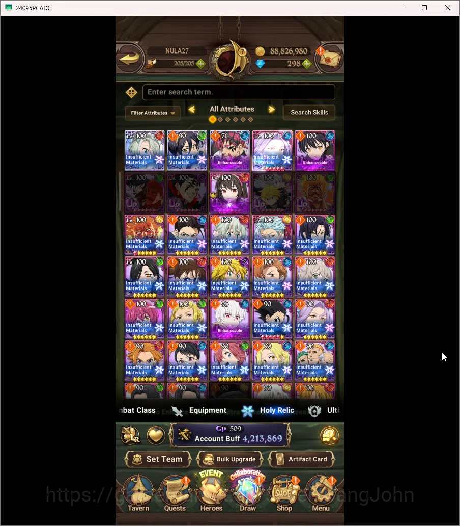 The Seven Deadly Sins: Grand Cross Accounts ASIA | 4,2M CC | Diamond 298 | 9 Collab | 3 LR | 8 image 4