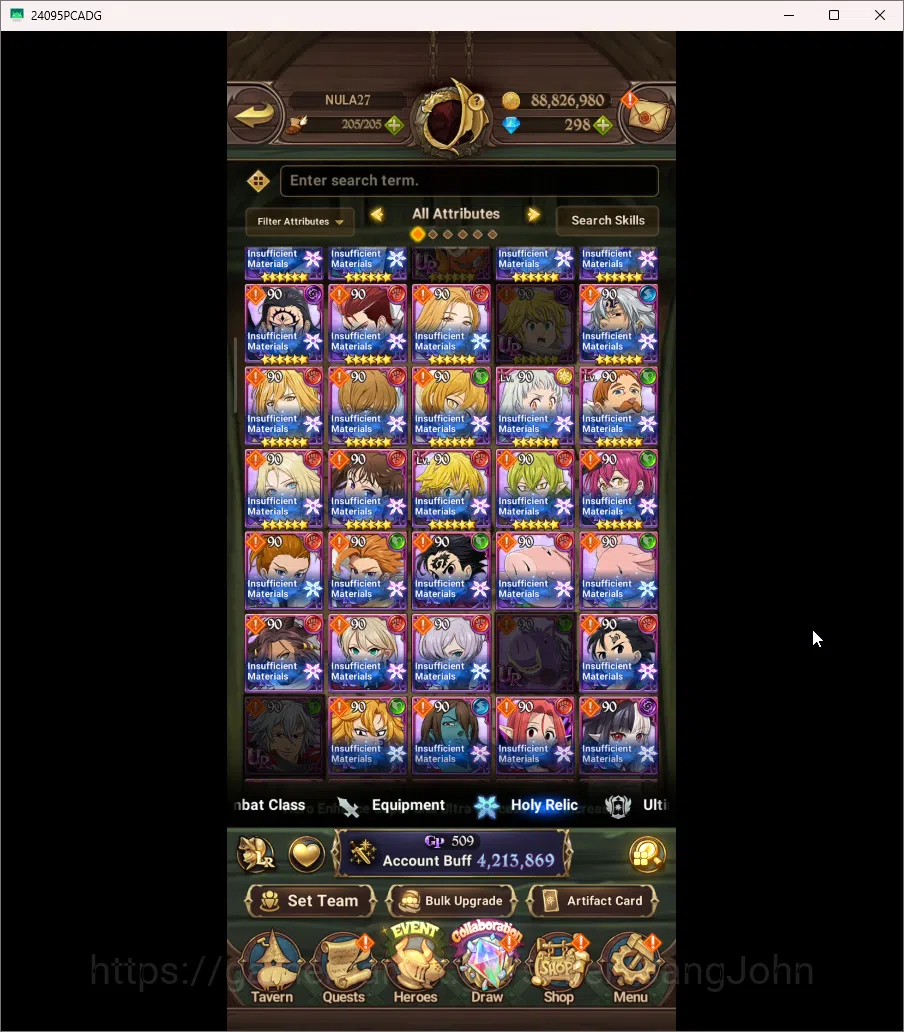 The Seven Deadly Sins: Grand Cross Accounts ASIA | 4,2M CC | Diamond 298 | 9 Collab | 3 LR | 8 image 5
