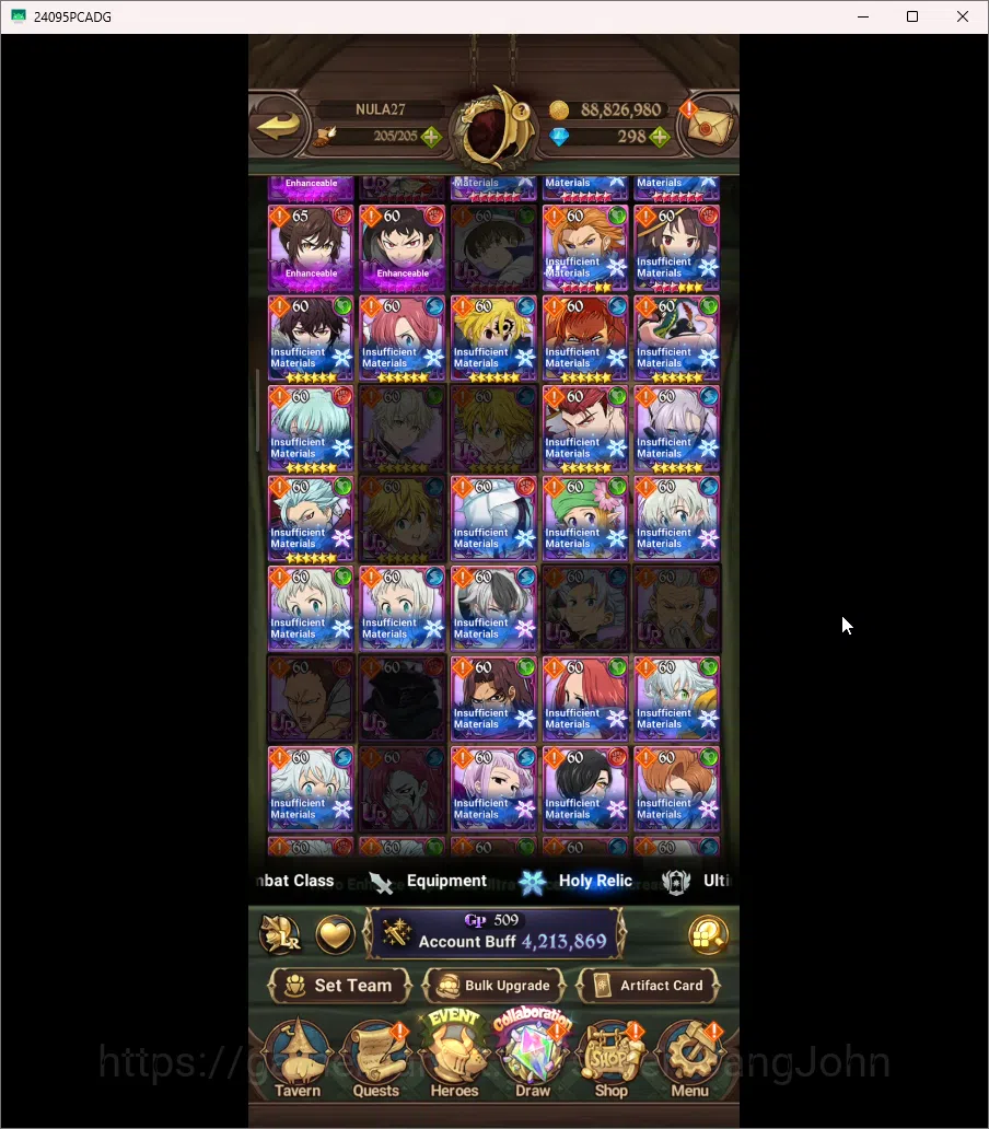 The Seven Deadly Sins: Grand Cross Accounts ASIA | 4,2M CC | Diamond 298 | 9 Collab | 3 LR | 8 image 6