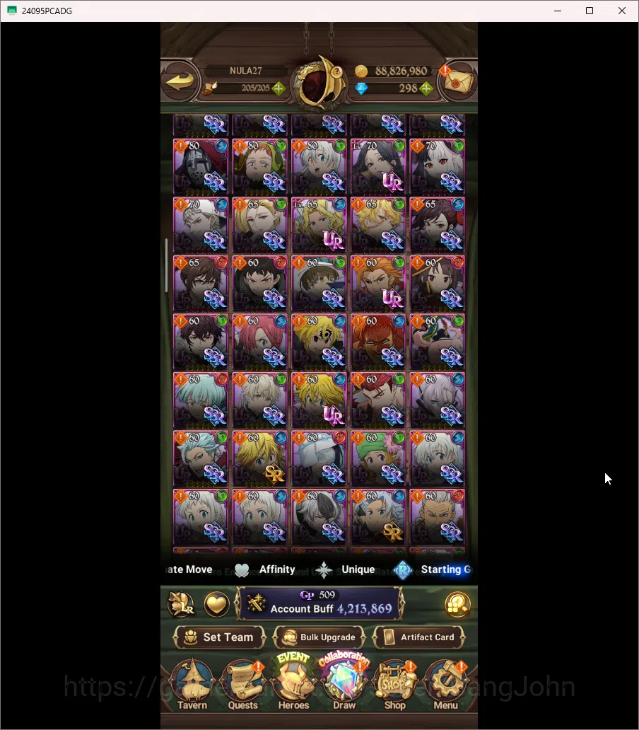 The Seven Deadly Sins: Grand Cross Accounts ASIA | 4,2M CC | Diamond 298 | 9 Collab | 3 LR | 8 image 8