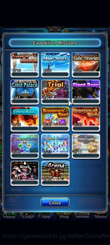 Grand Summoners Accounts Global|Rank 60|20 Ascend| ToumaTW,RimuruTW,MisakaT image 13