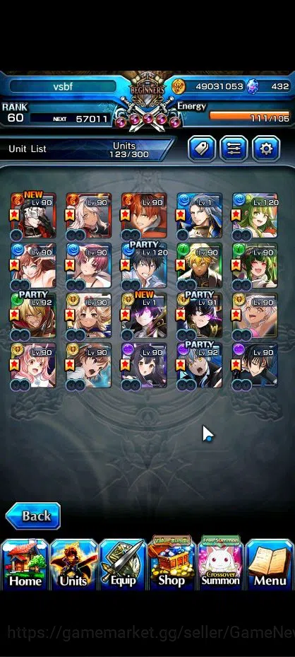 Grand Summoners Accounts Global|Rank 60|20 Ascend| ToumaTW,RimuruTW,MisakaT image 4
