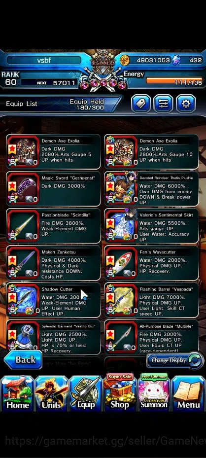 Grand Summoners Accounts Global|Rank 60|20 Ascend| ToumaTW,RimuruTW,MisakaT image 5