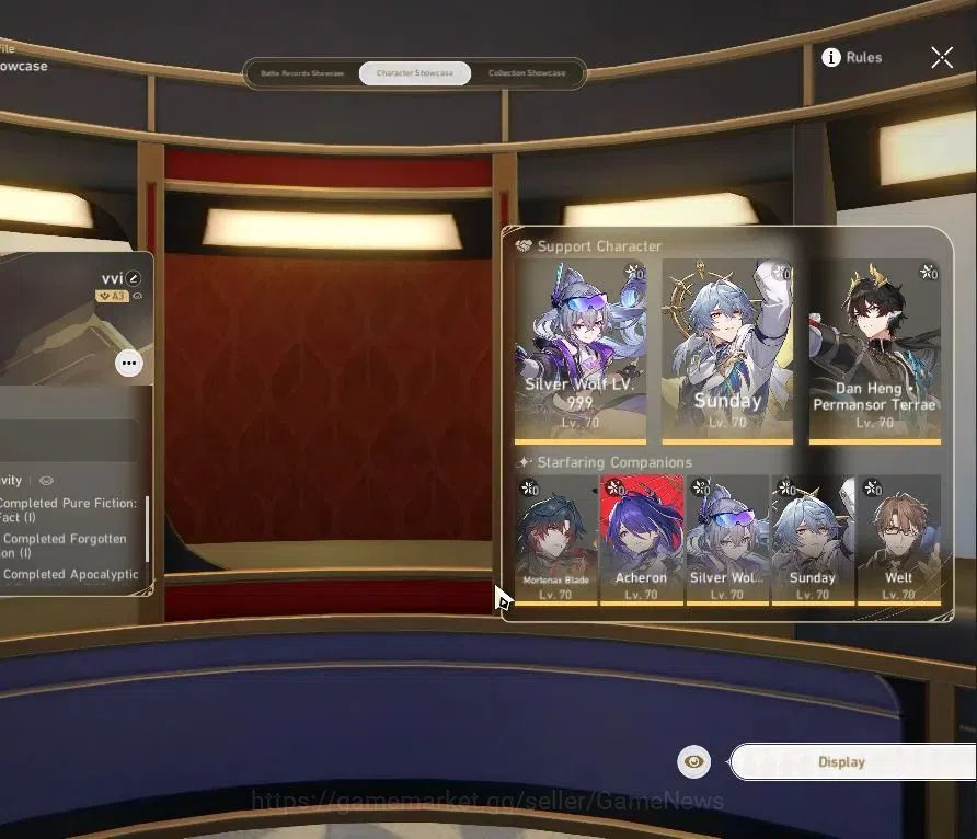Honkai Star Rail Accounts Others Asia|TL 57|8 Limited|SW999,M Blade,Sunday,Acheron,Danheng PT,Topaz,Robin,Yunli Etc|Female 2