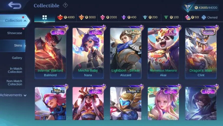 Mobile Legends: Bang Bang Accounts Global|Skin 180|Expert|Prime Claude|Lightborn Gran image 10