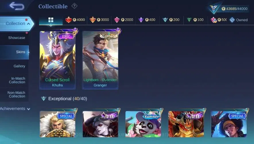 Mobile Legends: Bang Bang Accounts Global|Skin 180|Expert|Prime Claude|Lightborn Gran image 5