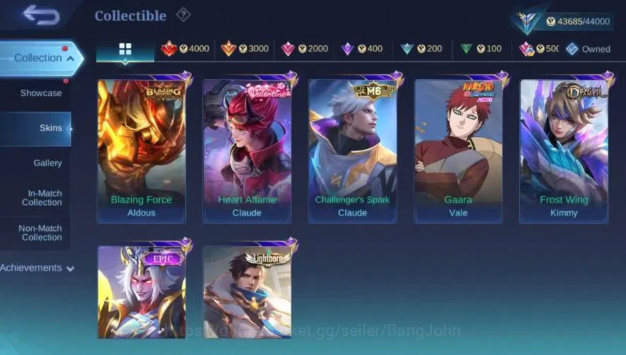 Mobile Legends: Bang Bang Accounts Global|Skin 180|Expert|Prime Claude|Lightborn Gran image 6