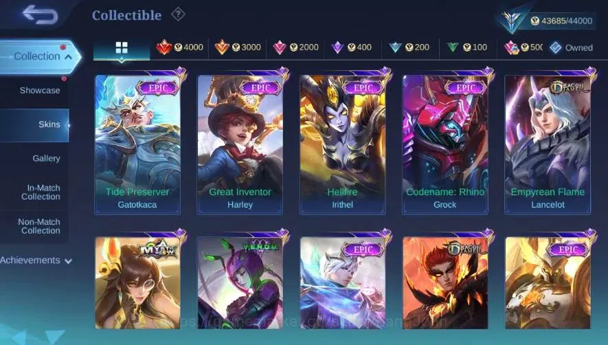 Mobile Legends: Bang Bang Accounts Global|Skin 180|Expert|Prime Claude|Lightborn Gran image 8