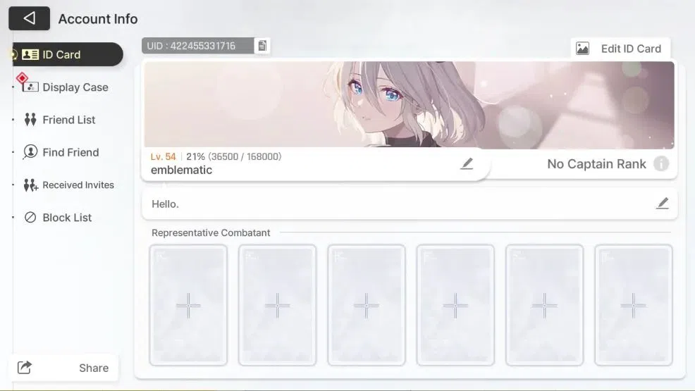Chaos Zero Nightmare Accounts ASIA|Lv 54|7 SSR [Tenebria+Sign,Diana,Rita,Magna.H image 2