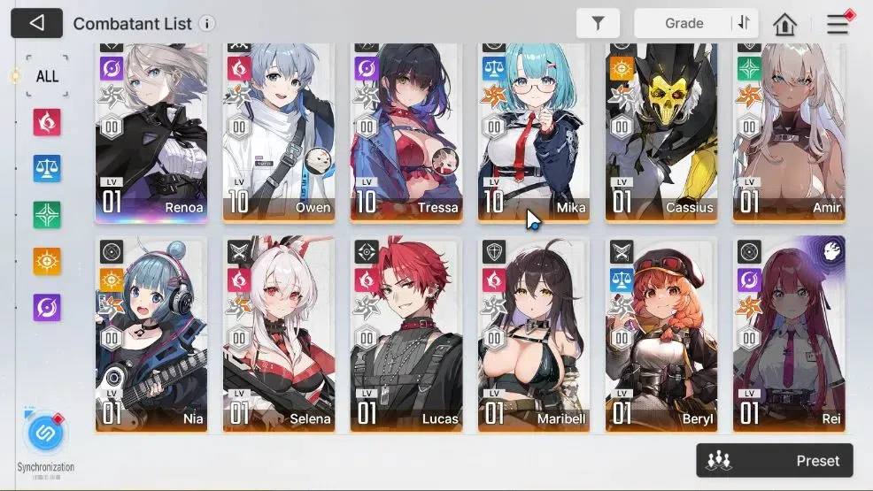 Chaos Zero Nightmare Accounts ASIA|Lv 54|7 SSR [Tenebria+Sign,Diana,Rita,Magna.H image 4