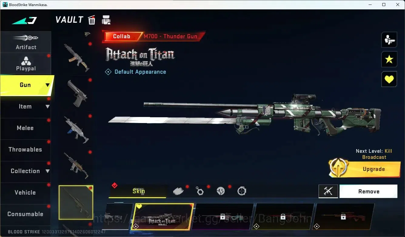Blood Strike Accounts ASIA | TR Katana|TR MCX, AOT M700, AOT M4A1|Ultra  image 10