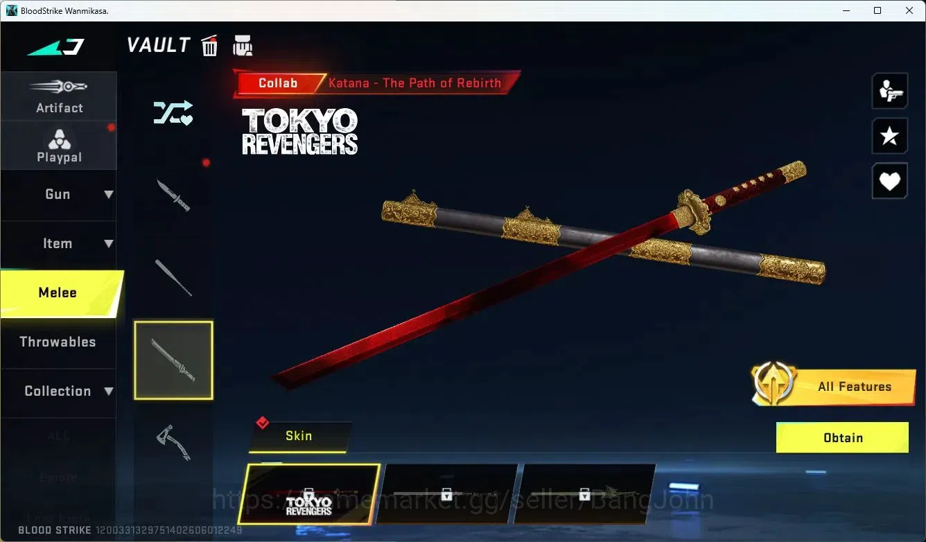Blood Strike Accounts ASIA | TR Katana|TR MCX, AOT M700, AOT M4A1|Ultra  image 2