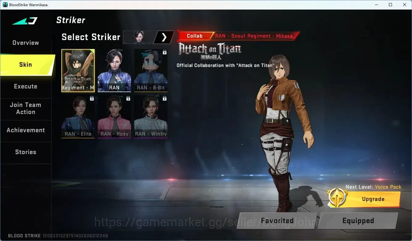 Blood Strike Accounts ASIA | TR Katana|TR MCX, AOT M700, AOT M4A1|Ultra  image 5