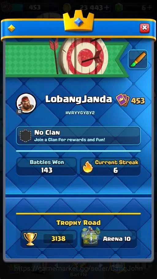 Clash Royale Accounts Mobile |KTL 10|Trophy 3138|Card 55/121|1 Champ|1 H image 16