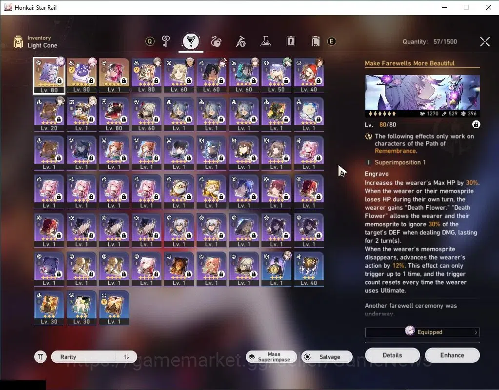 Honkai Star Rail Accounts Asia|TL 61| 6 Limited| Castorice+Sign,Evanescia E1 image 6