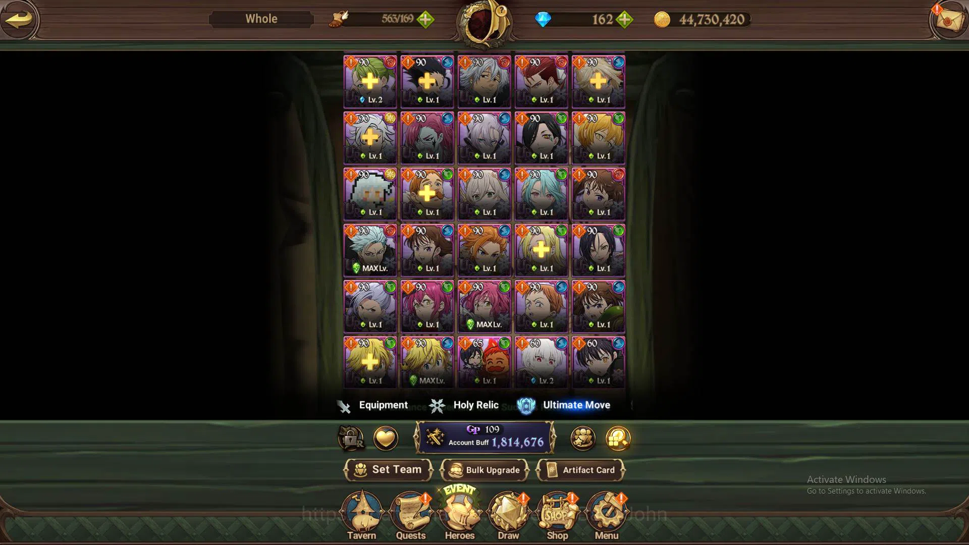 The Seven Deadly Sins: Grand Cross Accounts ASIA|1.8m CC|1LR Elizabeth|Full collab FF|UR Meres image 12