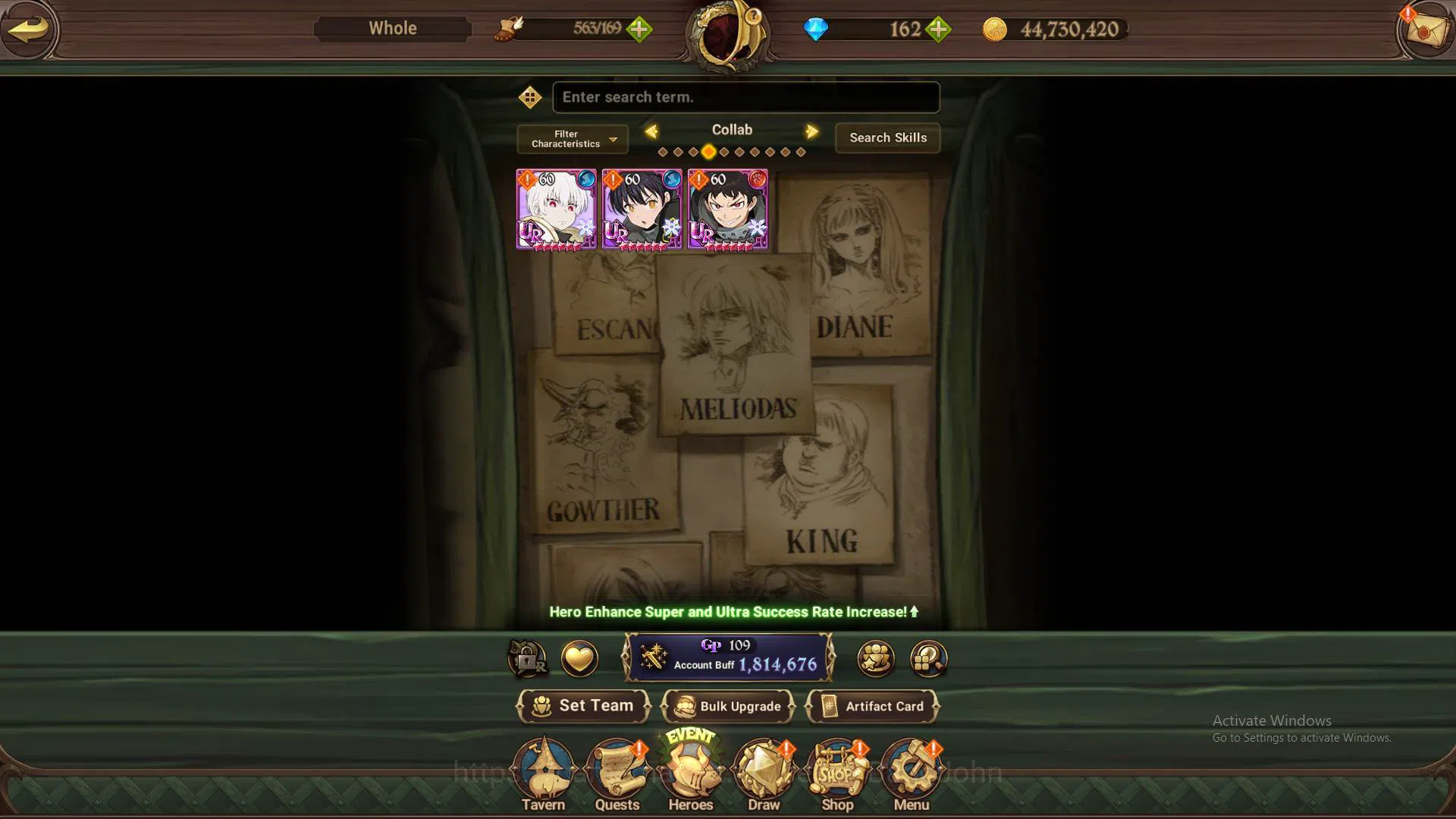 The Seven Deadly Sins: Grand Cross Accounts ASIA|1.8m CC|1LR Elizabeth|Full collab FF|UR Meres image 8
