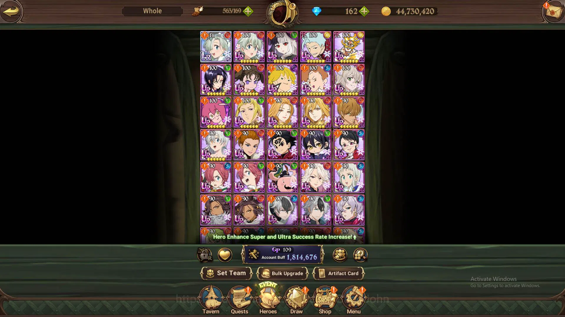 The Seven Deadly Sins: Grand Cross Accounts ASIA|1.8m CC|1LR Elizabeth|Full collab FF|UR Meres image 9