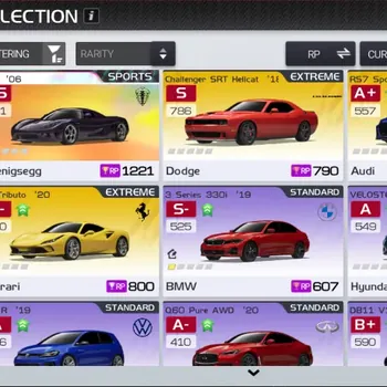 Racing Master Accounts SEA |Lv 3|1 Prime Legends Car (Koenigsegg CCX),Challenger SRT,F8 Tributo,RS7 Sportback,Etc|16k