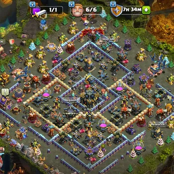 Clash of Clans Accounts High-End 2 scnery onth 17 semi maxfull equipment epic20-skin-heroesheroes lvl high