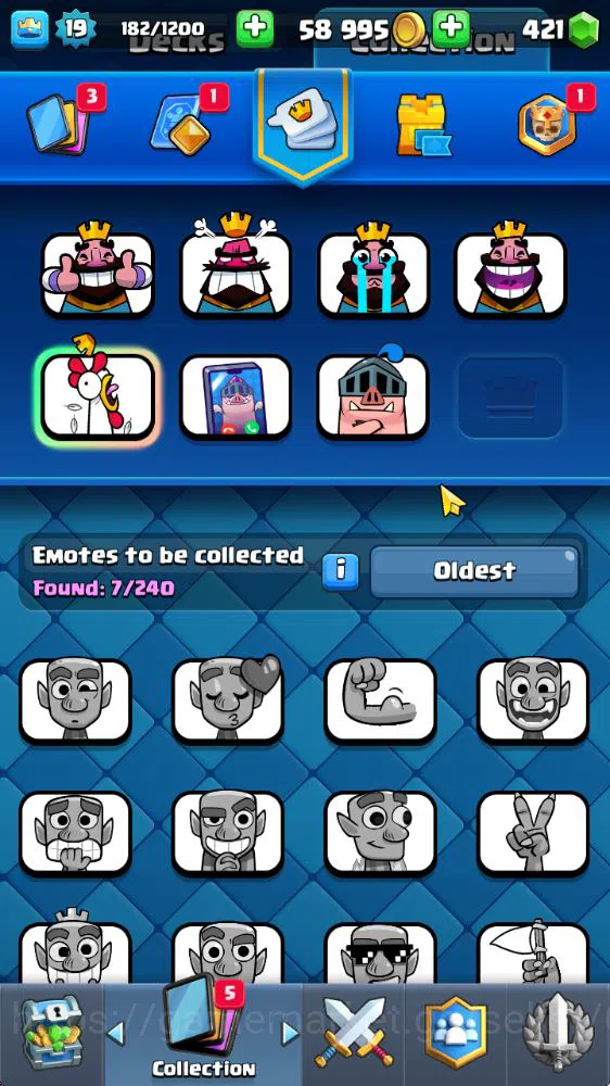 Clash Royale Accounts Starter Lvl 19 |Fresh Starter|Trophy 1817|KTL 8|Card 40| 2 EVO 6 Epic, 17 Rare, 17 Common | 421 Gems 7