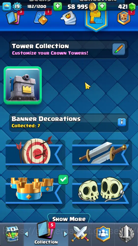 Clash Royale Accounts Starter Lvl 19 |Fresh Starter|Trophy 1817|KTL 8|Card 40| 2 EVO 6 Epic, 17 Rare, 17 Common | 421 Gems 8